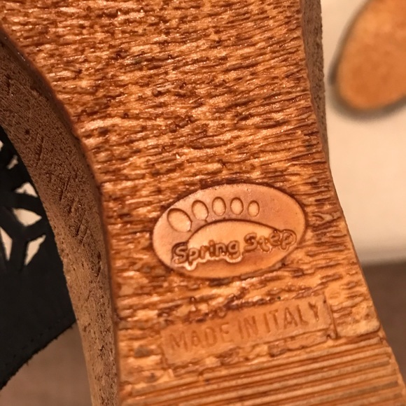 Spring Step Wedge Slingback Sandals - Picture 4 of 7